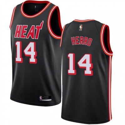 Nike Miami Heat #14 Tyler Herro Black NBA Swingman Hardwood Classics Jersey Men's